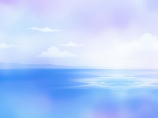 Obraz premium Serene Seascape with Pastel Sky