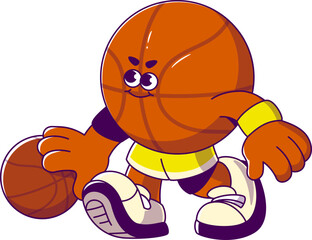 Basketball Groovy Mascot