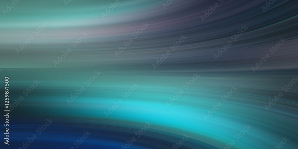 Aufkleber Abstract background with speed light effect. Blue wavy texture wallpaper. 3D rendering