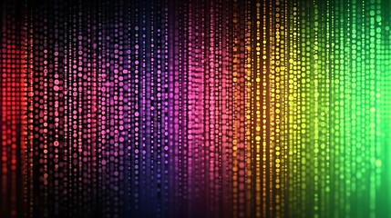 Abstract Rainbow Light Strings Background Image