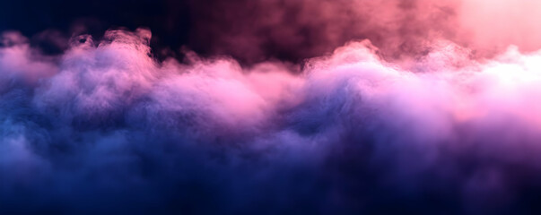 Obraz premium Pink blue smoke cloudscape, design