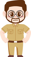 Teacher Character Illustration