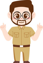 Teacher Character Illustration