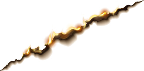 Burnt Paper Piece Edge