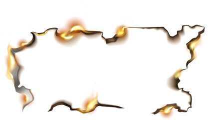 Burnt Paper Piece Edge