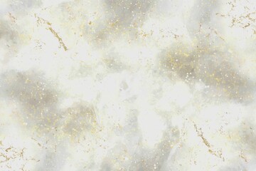 The background has a light gray granite texture with gold flecks.