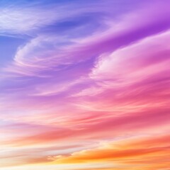 Obraz premium Colorful Sunset Cloudscape With Vibrant Hues