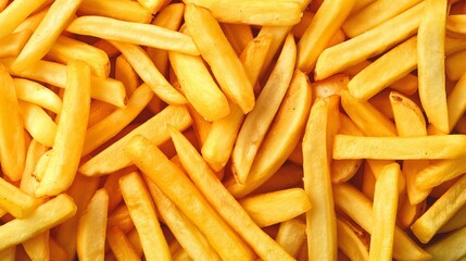 a photo of French fries completely covering the surface of the background