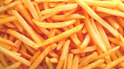 a photo of French fries completely covering the surface of the background