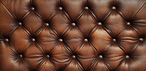 Brown leather tufted upholstery background (1)