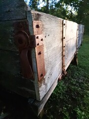 Old timber truck tray