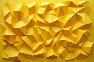 Abstract polygonal background. Geometric vector illustration. Colorful 3D wallpaper. yellow color. Background triangle.