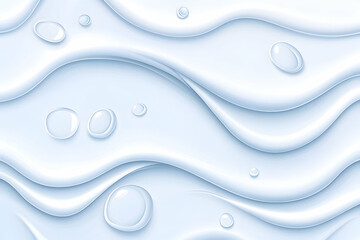 Seamless wavy light blue liquid texture with drops, perfect background or wallpaper