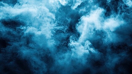 White blue watercolor background. Dark blue background with clouds, dark blue grunge texture with grainy, Black and blue watercolor pattern.