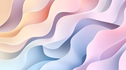 Abstract background featuring flowing multicolored layers with smooth gradients
