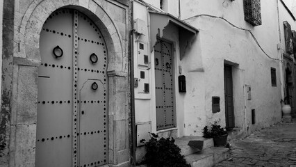 Il caratteristico villaggio di Sidi Bousaid si trova vicino a Cartagine e si distingue per i colori...