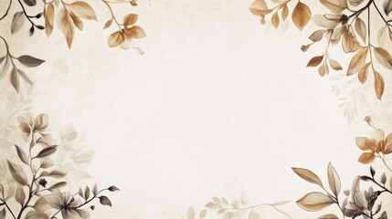 Blank parchment texture with intricate floral motifs and muted color palette, perfect for vintage-inspired designs, high-resolution, overhead view, soft lighting, delicate details, botanical theme
