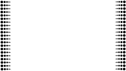 Circular Dot Borders on Left and Right – Vector Design on White Background