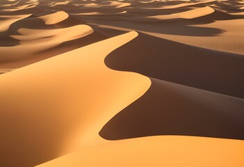Golden Desert Dunes at Sunset