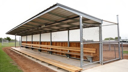 Obraz premium Baseball Dugout Shelter