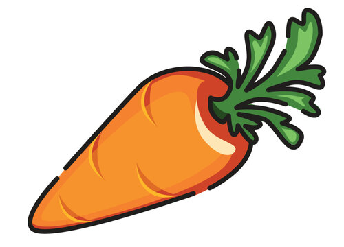 arrot icon vector flat design. carrot vector.