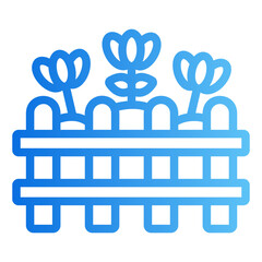 Naklejka premium fence Gradient icon