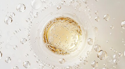 Cosmetic essential oil hydrating moisturizing liquid close-up