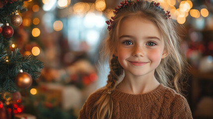 Family holiday ornament-making craft session at a cheerful workshop