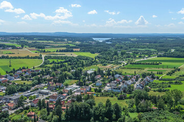 Die mittelfränkische Gemeinde Allersberg in der Metropolregion Nürnberg im Luftbild