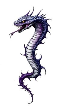 Cobra in vector style, a tattoo design of cobra 
