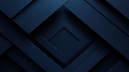 Fototapeta premium Elegant Blue background with geometric elements for design, featuring white space in the center for text. Ideal for stylish banners and abstract wallpapers.