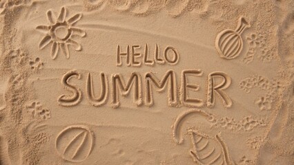 Hello Summer background

