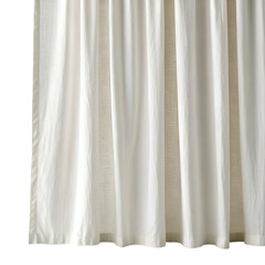 White curtains isolated on transparent background