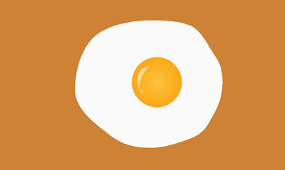 vector image of sunny side up egg dish