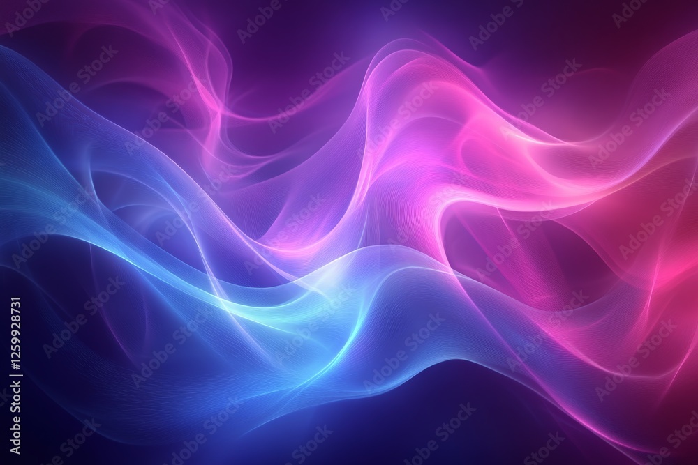 Aufkleber Colorful abstract swirls of light and motion create a mesmerizing visual experience in a dark space