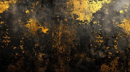 Fototapeta premium Abstract texture with black and gold patterns, artistic backdrop