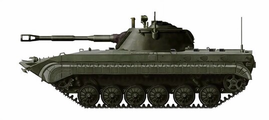 BMP-1 modernization option, with the installation of a turret with a 76mm gun © Tikros