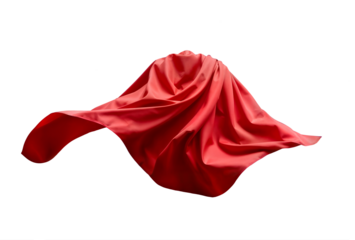 Dramatic Superhero Red Cape Flowing Costume Majestic Power Presence
