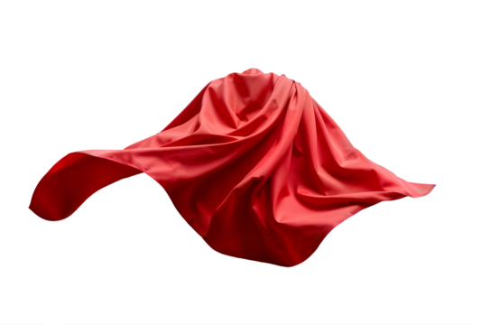 Dramatic Superhero Red Cape Flowing Costume Majestic Power Presence