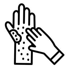 Obraz premium Scales Removal Icon