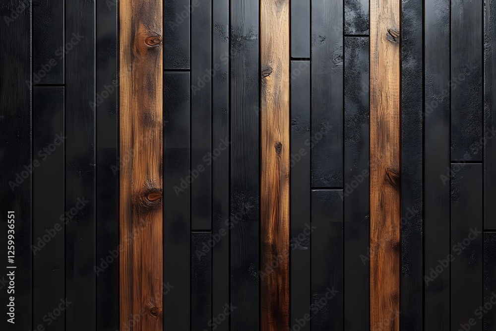 Wall mural Rustic and Modern Wooden Plank Background for Interior Design and Decoration