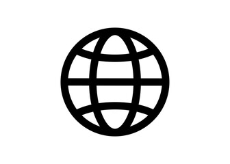 Web icon. World Wide Web. Go to website. Global search, world, globe, planet symbol