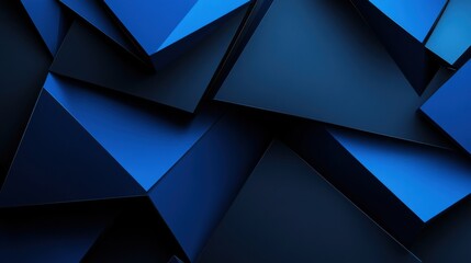 Minimalist Blue background with abstract shapes, perfect for design and banner templates. Featuring contemporary geometric wallpaper with negative space and a central white space for text.