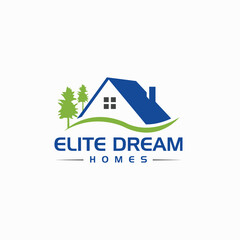 Fototapeta premium Dream house logo design vector template