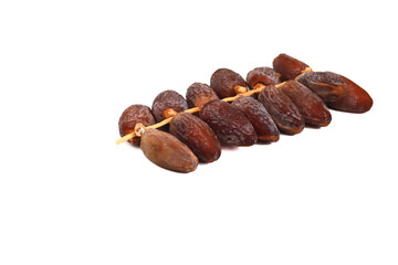 Delicious dates still life against a clean white backdrop for food photography