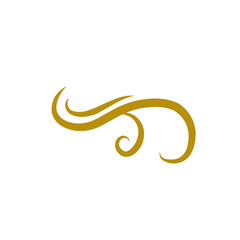 gold flourish swirl 