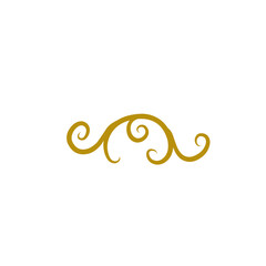 gold flourish swirl 