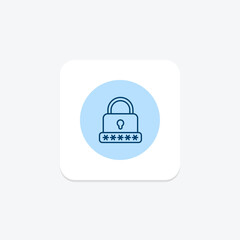 Obraz premium Password Manager pentaglow, vector, pixel perfect, illustrator file