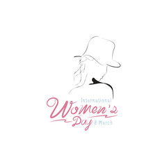 Happy Womens Day Calligraphic Typography-3