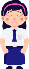 Fototapeta premium Student Character Illustration